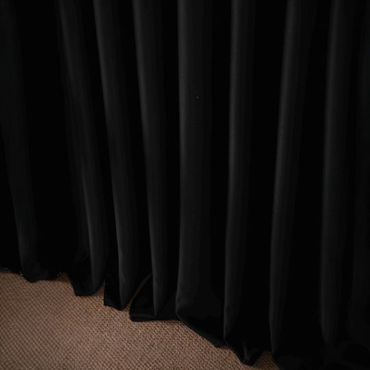 SpitiBazaar Window Curtain With Black Pencil Pleat 270x280cm