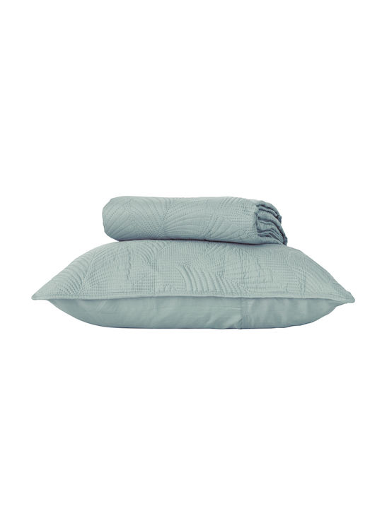 Borea Tropical Elektrische Gitarren Tagesdecke Übergröße aus Polyester Sky Blue 220x240cm 3Stück