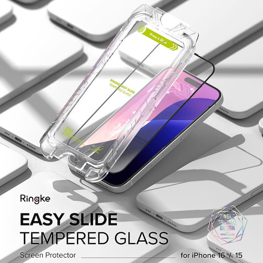 Ringke Tempered Glass 2pcs (iPhone 15 Plus / 16 Plus)