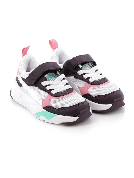 Trinity Kids Sports Shoes with Hoop & Loop Closure Multicolour
