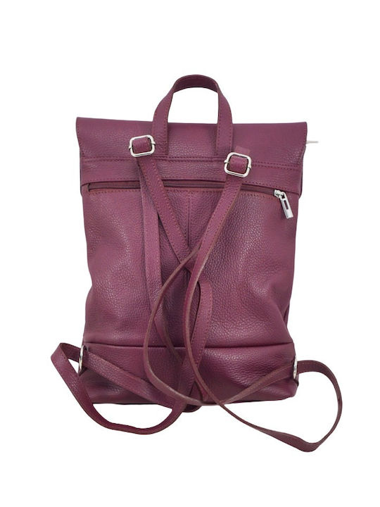 Mybag Leather Women's Bag Backpack Purple