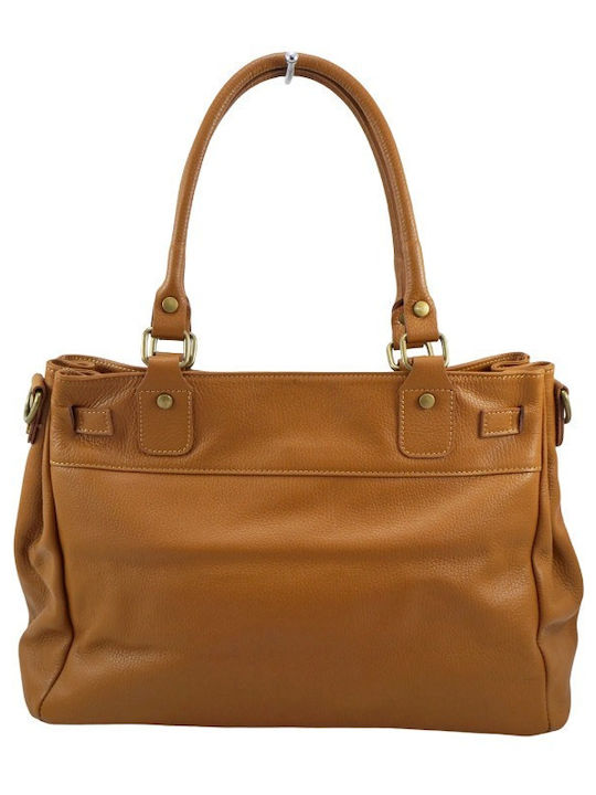 Leather Women's Bag Shoulder Tabac Brown