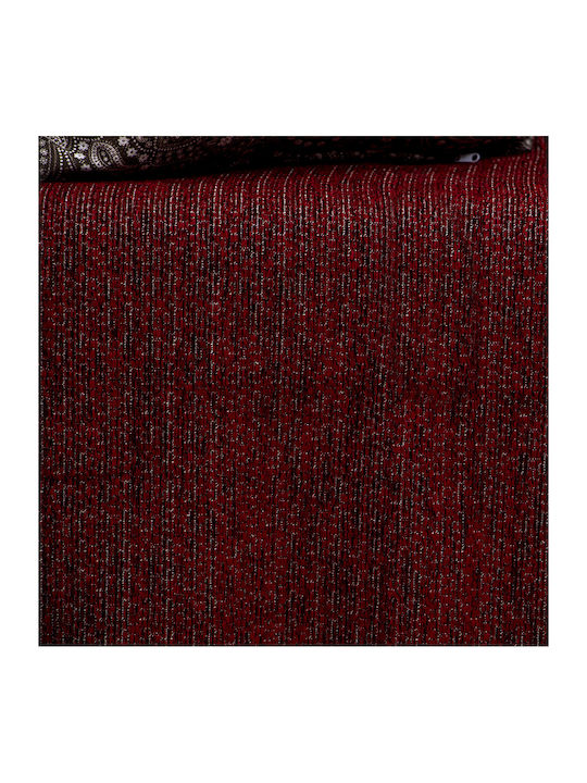 Lino Home Malta Sofa Throw 2 Seater Chenille 180x250cm Burgundy