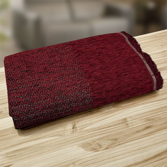 Lino Home Lino Home Zweisitzer-Sofa Überwurf Chenille 180x250cm Burgundisch