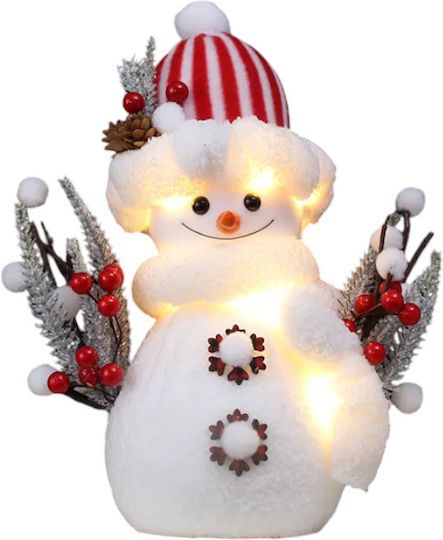 Beleuchtet Weihnachtliche Figur SNowman Höhe 32cm