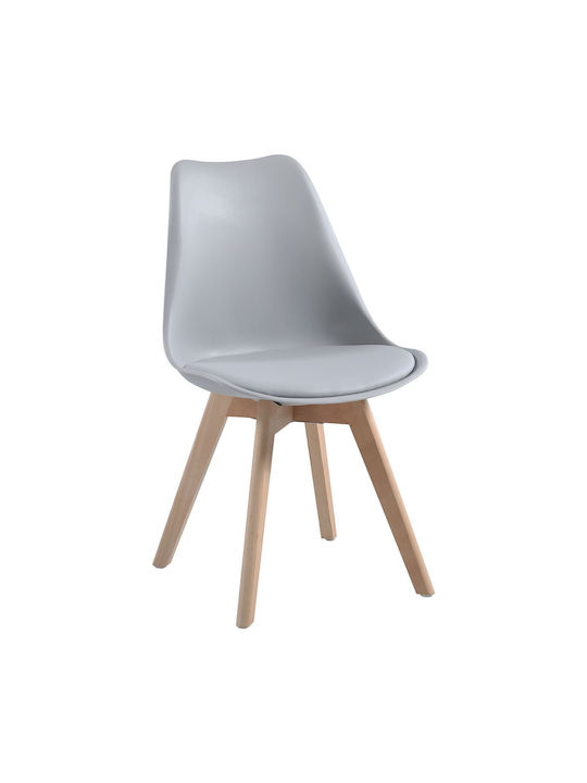 Martin Dining Room Wooden Chair Grey 48x56x82cm