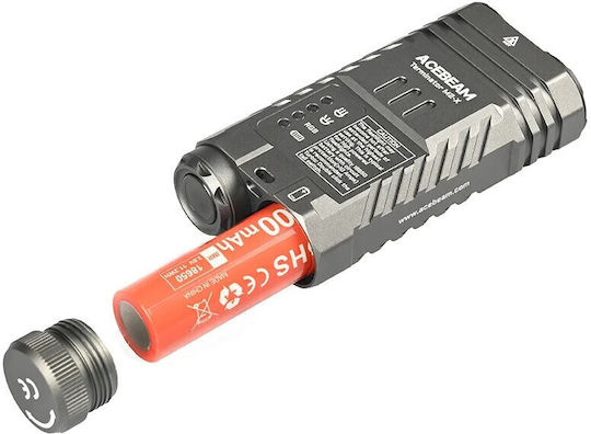 Acebeam Επαναφορτιζόμενος Φακός Μπρελόκ LED IP68 με Μέγιστη Φωτεινότητα 3200lm M2-X