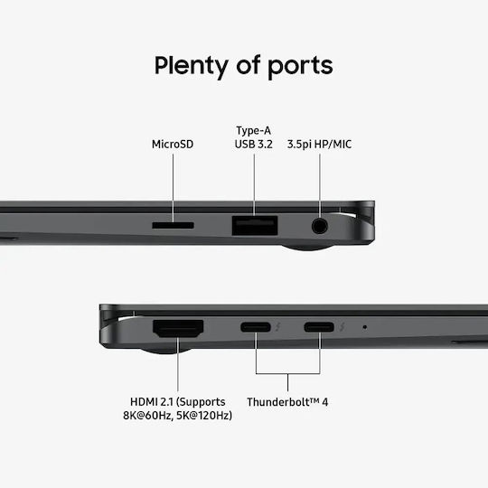 Samsung Book5 Pro 360 Copilot+ 16" OLED Touchscreen (Ultra 7-256V/16GB/1TB SSD/W11 Home) Gray (US Keyboard)