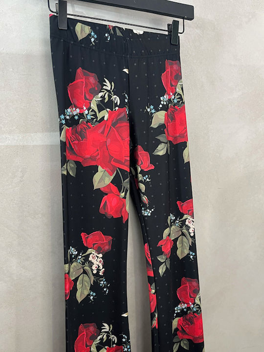 Damen Capripantolon Blumen