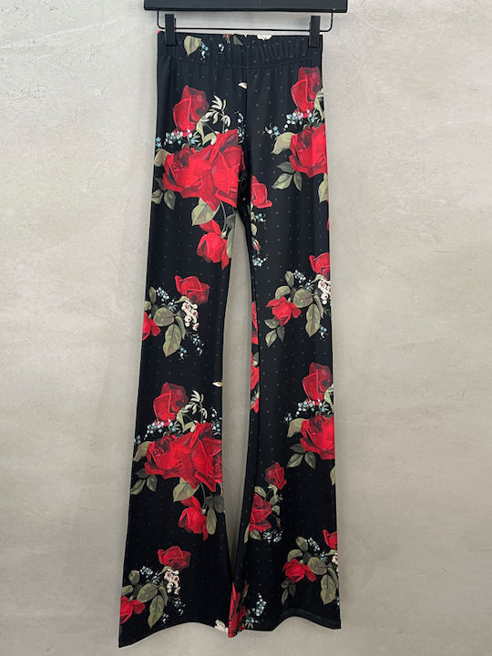 Damen Capripantolon Blumen