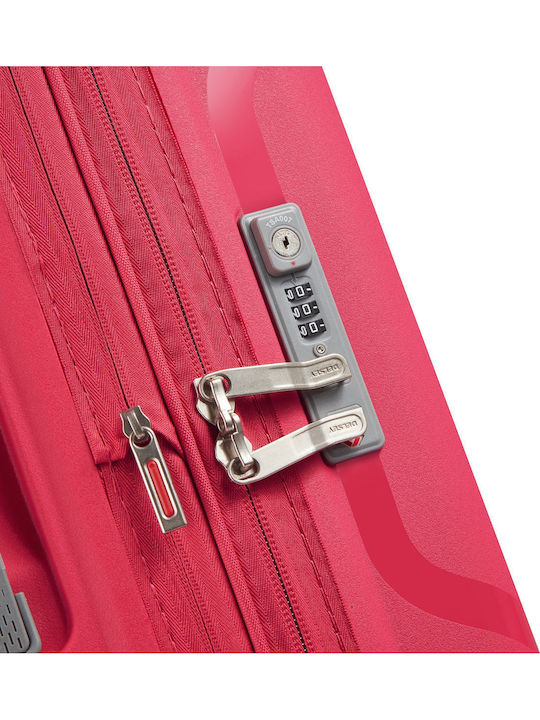Delsey Valiză Mare De Călătorie Expandabilă Tough Magenta Cu 4 Roți Înălțime 70 Cm