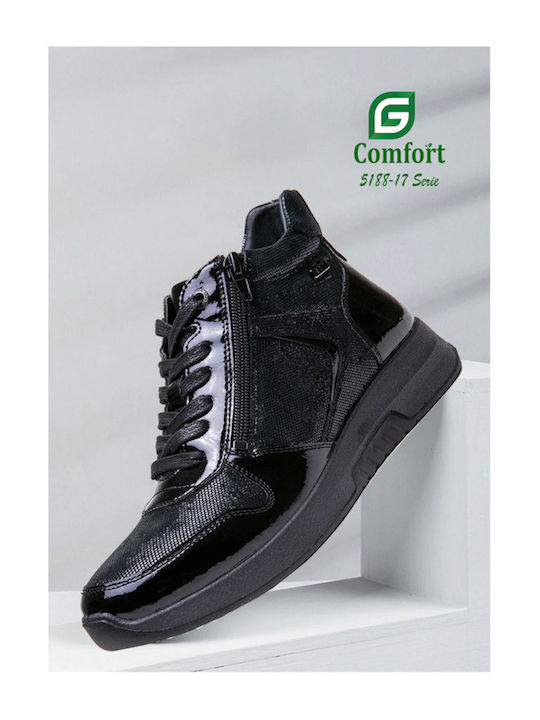 Ghete Dama De Piele Negre 5188-17-Negru