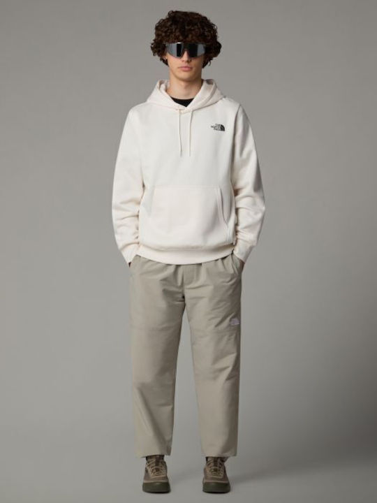 Sweatshirt with Hood White Dune