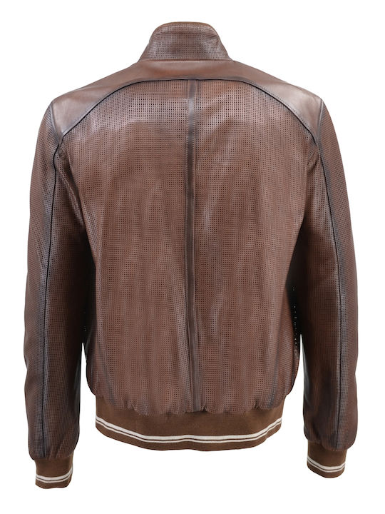 Dermatina 100 Leather Jacket Brown