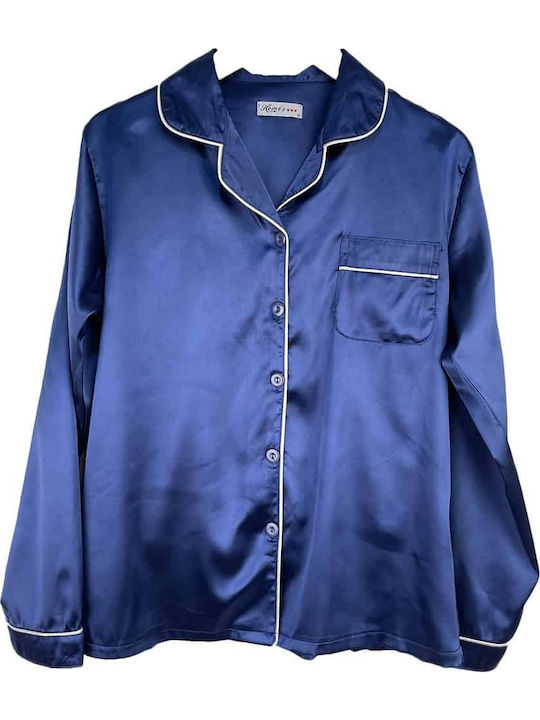 Topaki Winter Women's Pyjama Set Blue