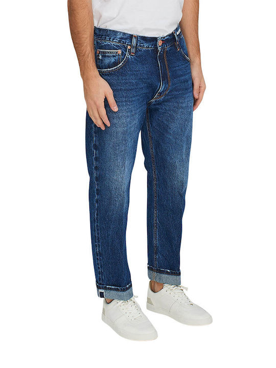 Uniform Jeans Men's Denim Pants in Loose Fit Blue