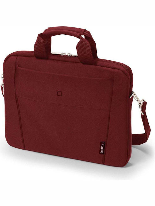 Dicota Slim Eco BASE Τσάντα Ώμου / Χειρός 14.1" Κόκκινη