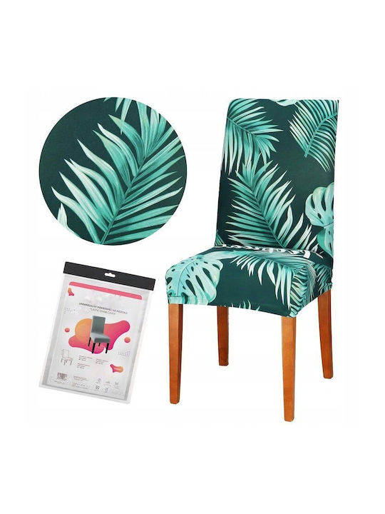 Husă Elastică Scaun Green Floral 1buc