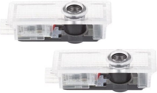 Set de 2 lumini LED pentru uși compatibile cu logo-ul BMW