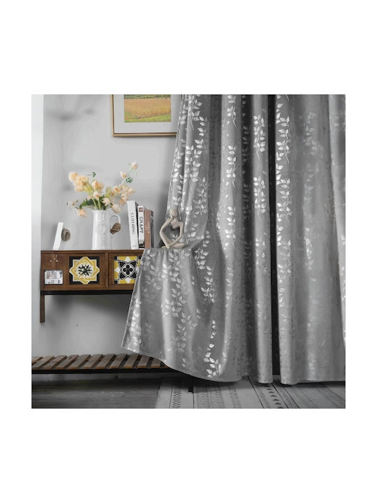 SpitiBazaar Perdea Cu Capse Gri 260x275cm