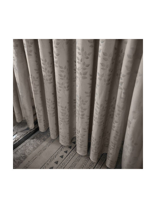 SpitiBazaar Perdea Cu Capse Maro 260x275 Cm