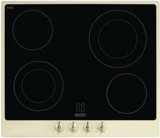 Smeg P864PO Κεραμική Εστία με Πλαίσιο Αυτόνομη 59x46εκ.