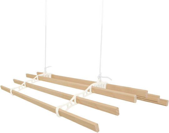 Clothing Airer Ceiling Pulley Ivory 2.4m Clothing Airer Ceiling Pulley Ivory 2.4m