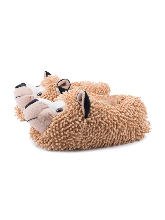 Love4shoes Kids Slippers Brown