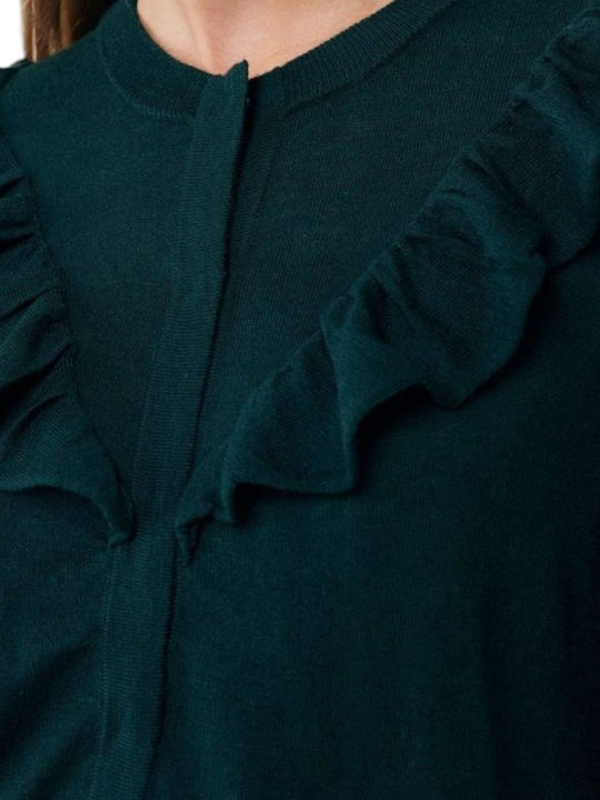 Γυναικεία Πλεκτή Ζακέτα Dark Green