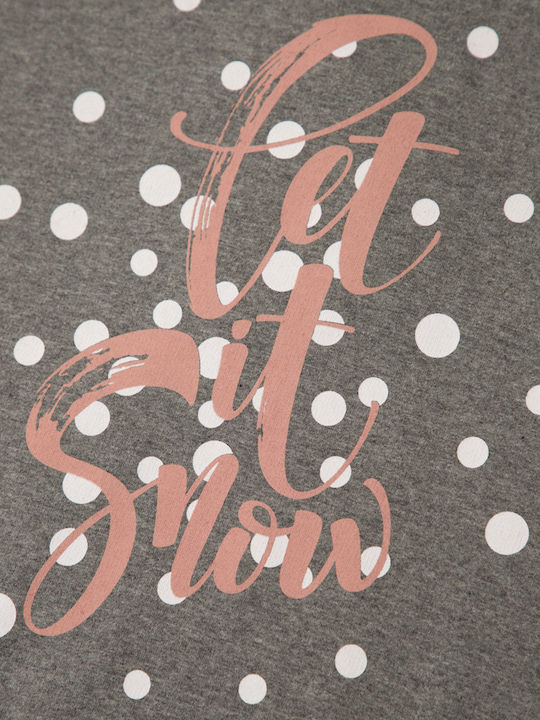 Minerva Παιδική Πιτζάμα Χειμωνιάτικη Let It Snow