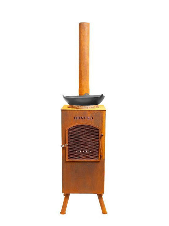 Firepit Brown 35x35x164cm