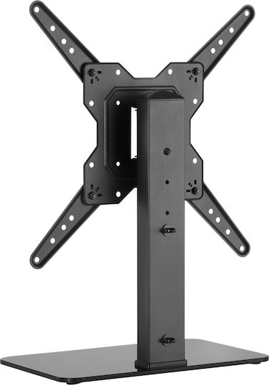 Powertech PT-1281 Επιτραπέζια Βάση Τηλεόρασης έως 55" και 40kg Ασημί