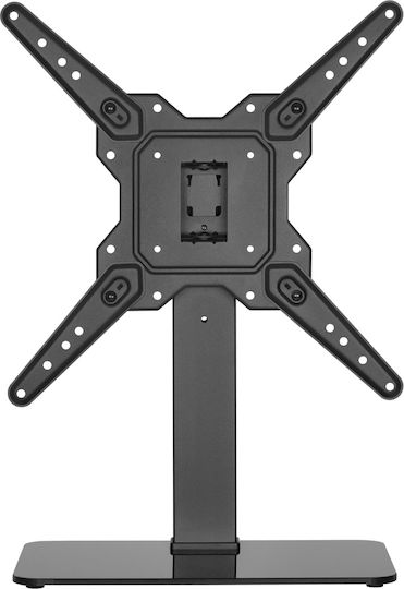 Powertech PT-1281 Επιτραπέζια Βάση Τηλεόρασης έως 55" και 40kg Ασημί
