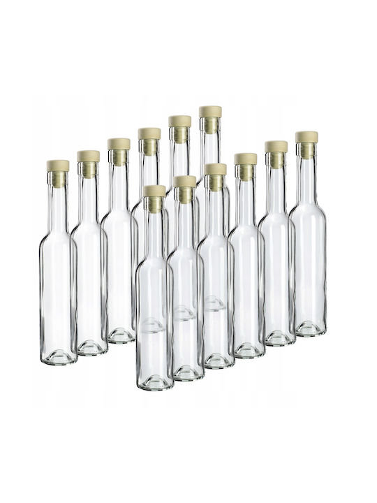 Kadax 12x 250ml Bottles Liquors Cork Fi17