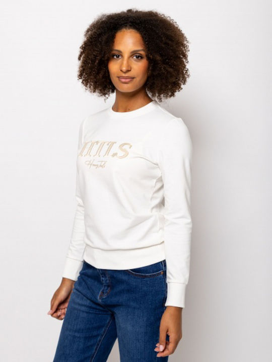 Damen Sweatshirt Ecru