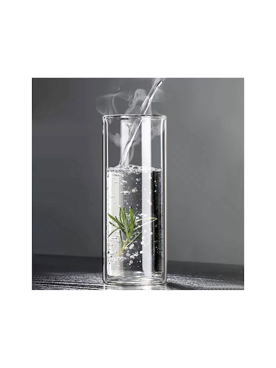 Set 6 Double-walled Glasses Quasar Co. Heat-resistant Glass Transparent 350 Ml