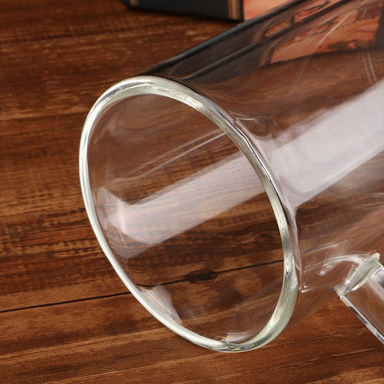 Set 6 pahare cu pereți dubli Quasar Co. Pahar rezistent la căldură transparent 350 ml