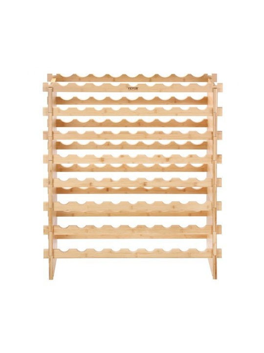 Vevor Free Standing Wooden Beige Wine Rack