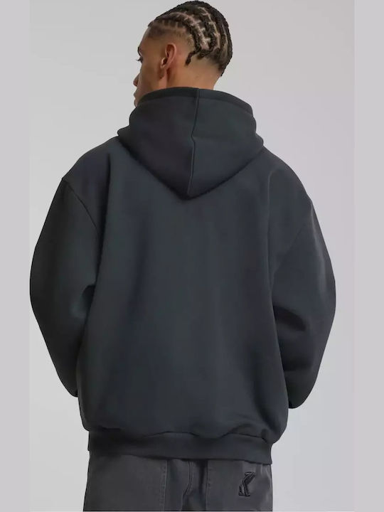 Herren Sweatshirt mit Kapuze Anthrazit Hellgrau