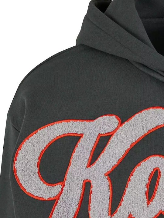 Herren Sweatshirt mit Kapuze Anthrazit Hellgrau