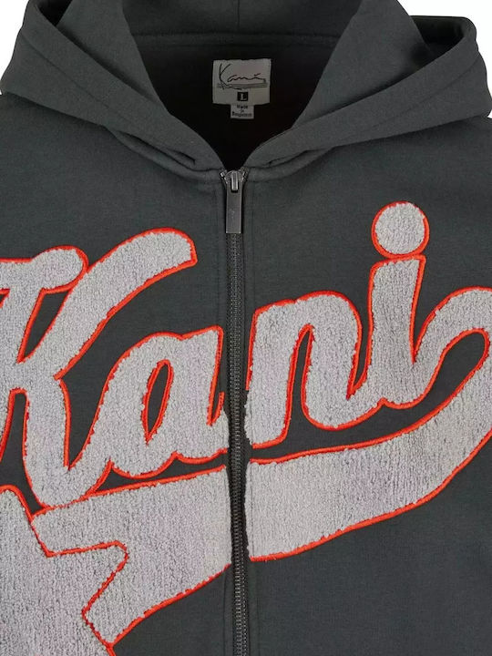 Herren Sweatshirt mit Kapuze Anthrazit Hellgrau