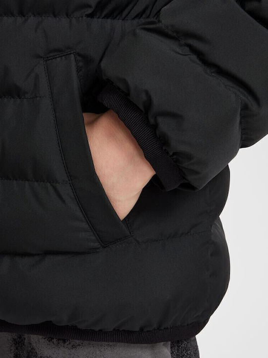 Sportswear Kids Sports Jacket Short Hooded Black