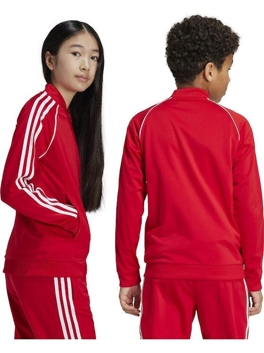 Αθλητική Παιδική Ζακέτα Κόκκινη Adicolor Sst Track Top