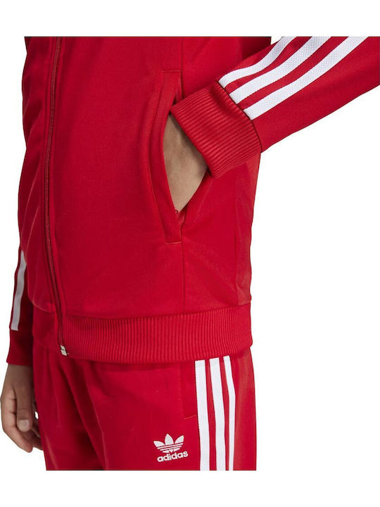 Αθλητική Παιδική Ζακέτα Κόκκινη Adicolor Sst Track Top