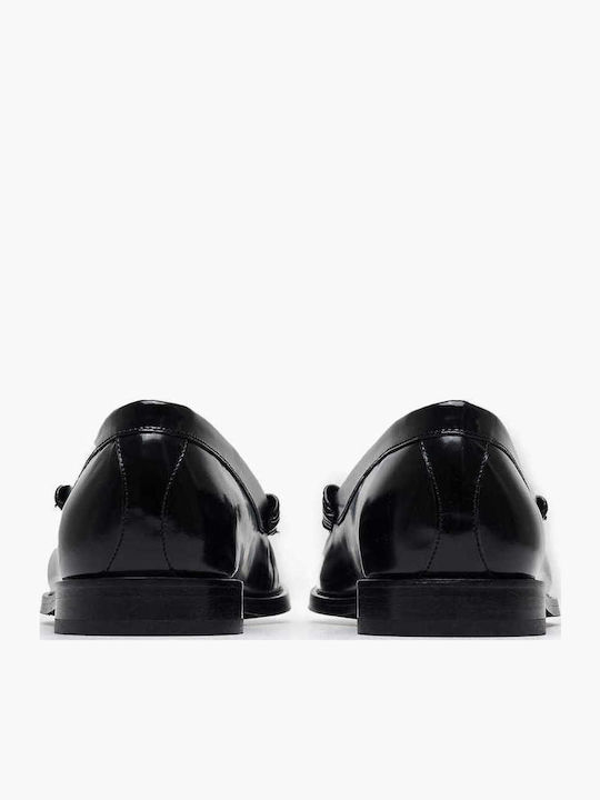 Δερμάτινα Ανδρικά Loafers σε Μαύρο Χρώμα