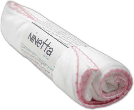 Ninetta Bebe Changing Pad Pink White 90x90cm.