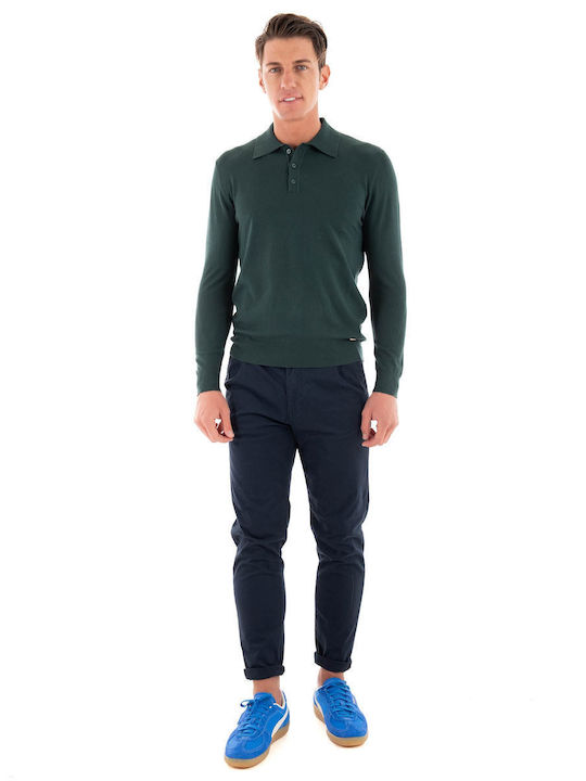 Gianni Lupo Polo Sweater Dark Green