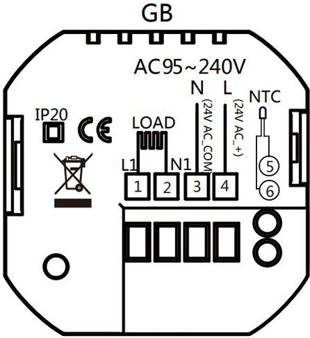 Digital Room Thermostat Smart with Wi-Fi