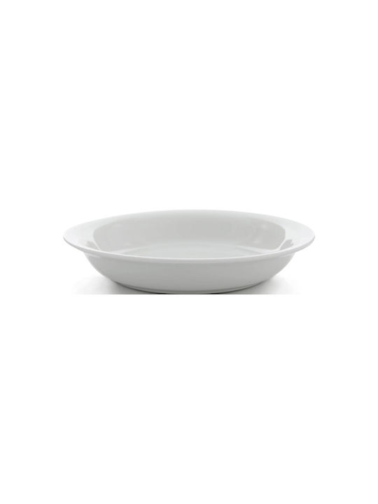 GTSA Plate Soup made of Porcelain White with Diameter 21.5cm