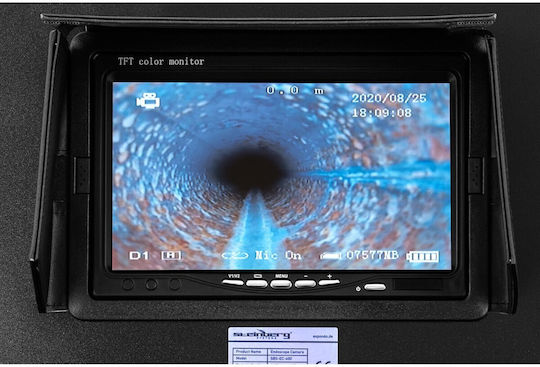 Endoskop-Diagnose-Inspektionskamera im Koffer 12 LED TFT 7'' SD 30 m